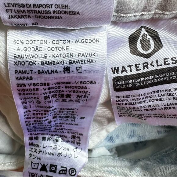 Levi's 721 High Rise Tie Dye Ankle Skinny Jeans - Picture 6 of 12